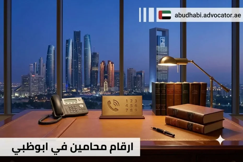 أرقام محامين في أبوظبي