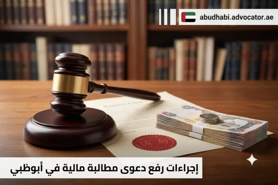 اجراءات رفع دعوى مطالبة مالية في أبوظبي