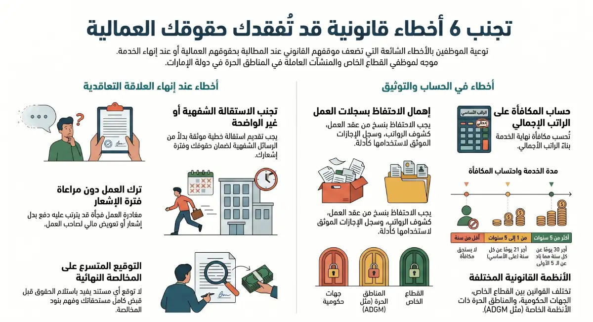 أخطاء شائعة عند المطالبة بالحقوق العمالية