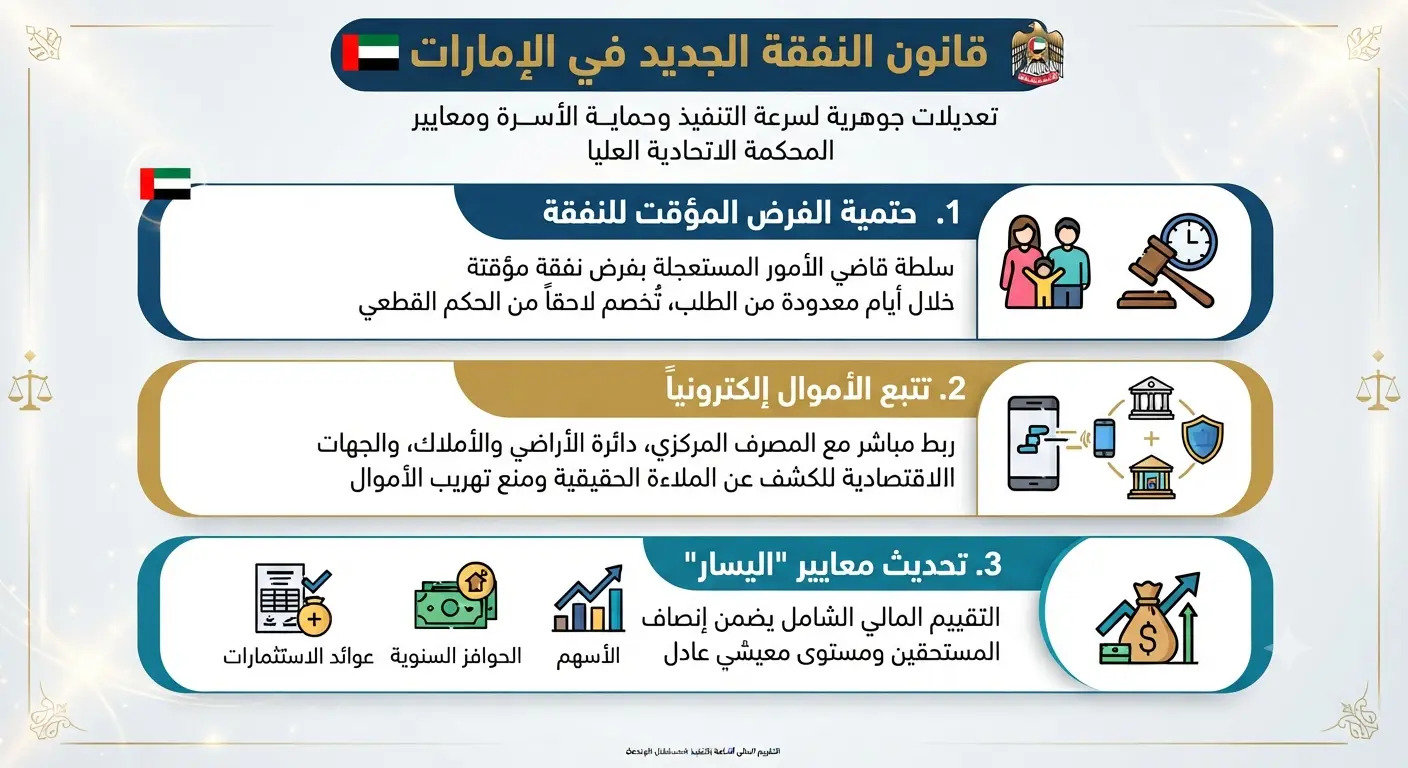 قانون النفقة الجديد في الإمارات