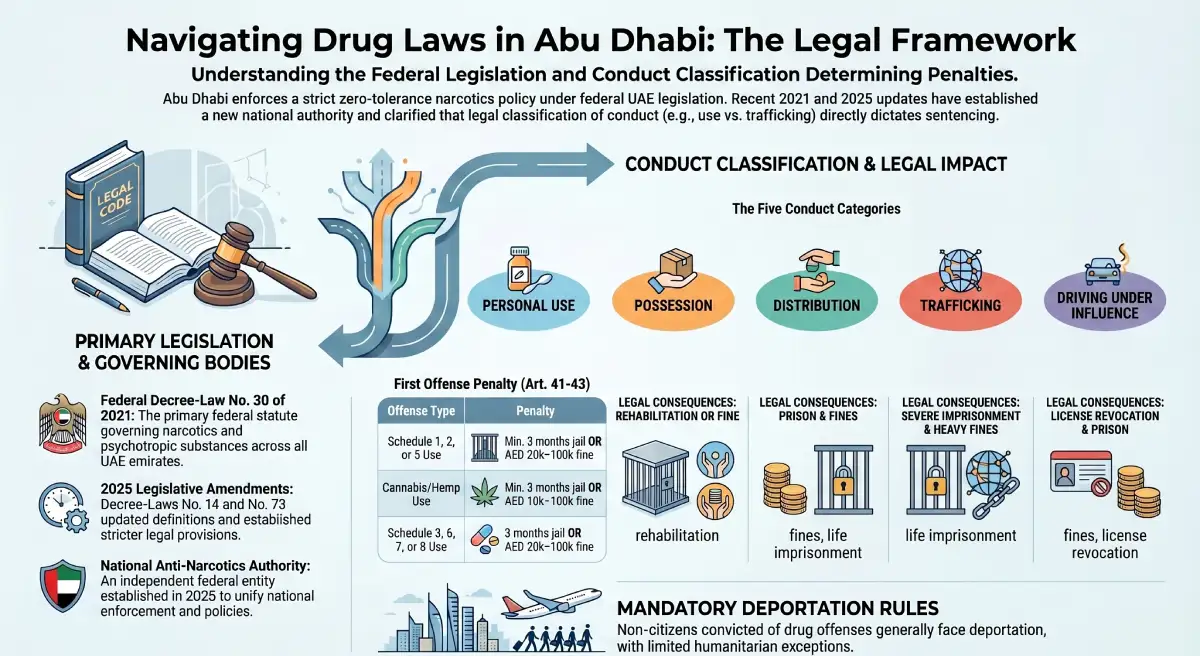 What Law Governs Drug Cases in Abu Dhabi