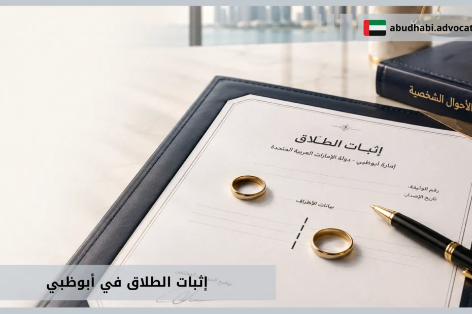 إثبات الطلاق في أبوظبي