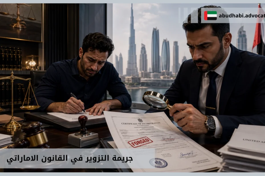 جريمة التزوير في القانون الاماراتي