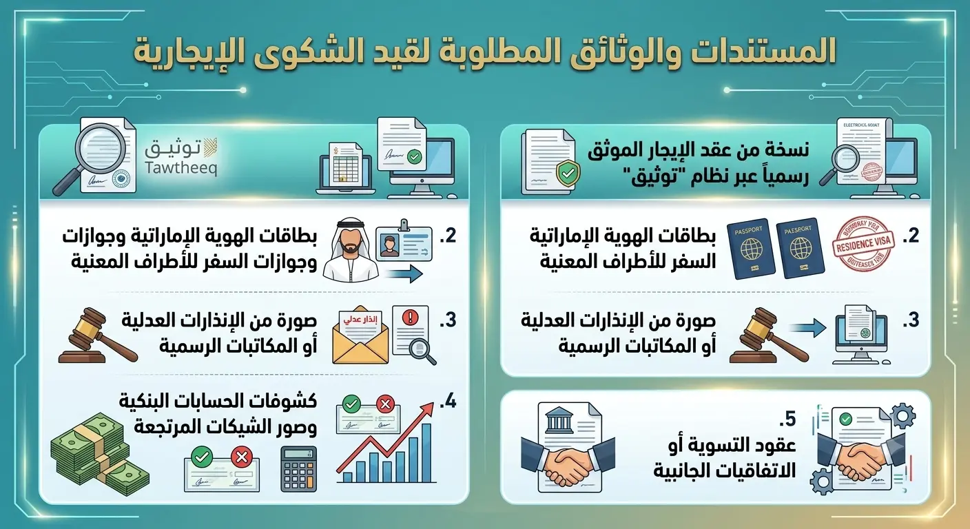 إجراءات تقديم شكوى إيجارية في أبوظبي 