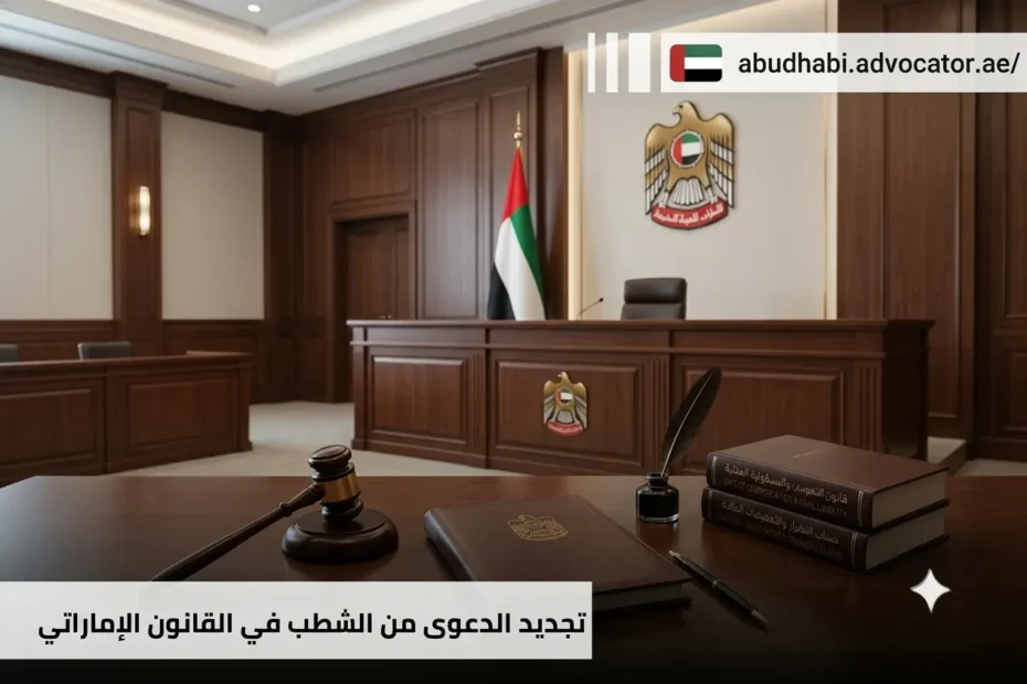 تجديد الدعوى من الشطب في القانون الإماراتي