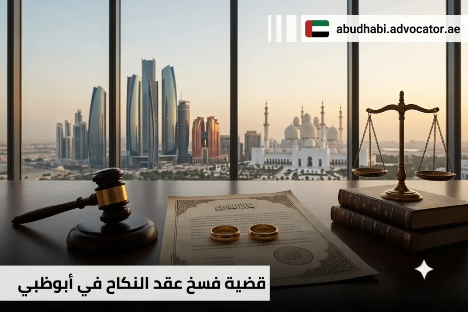 قضية فسخ عقد النكاح في أبوظبي