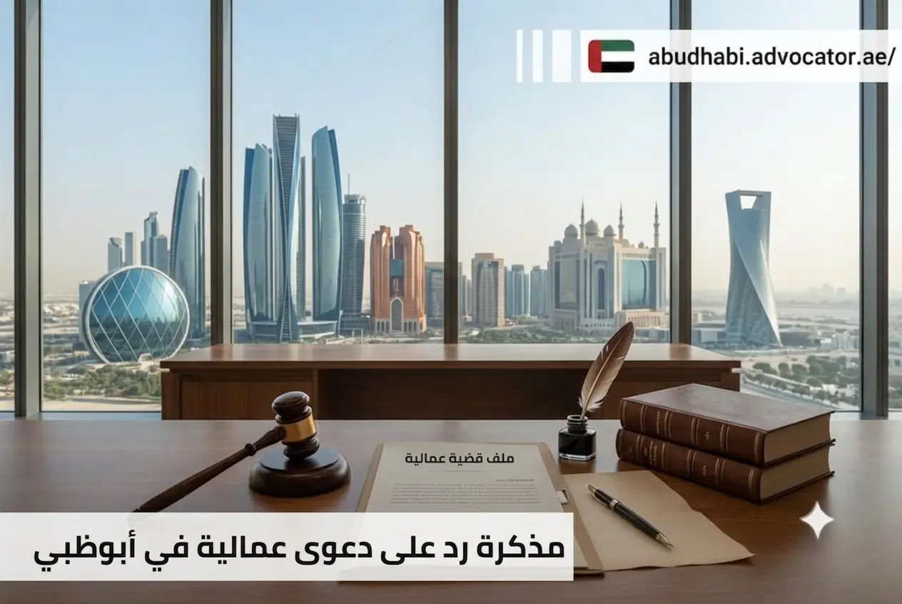 مذكرة رد على دعوى عمالية في أبوظبي