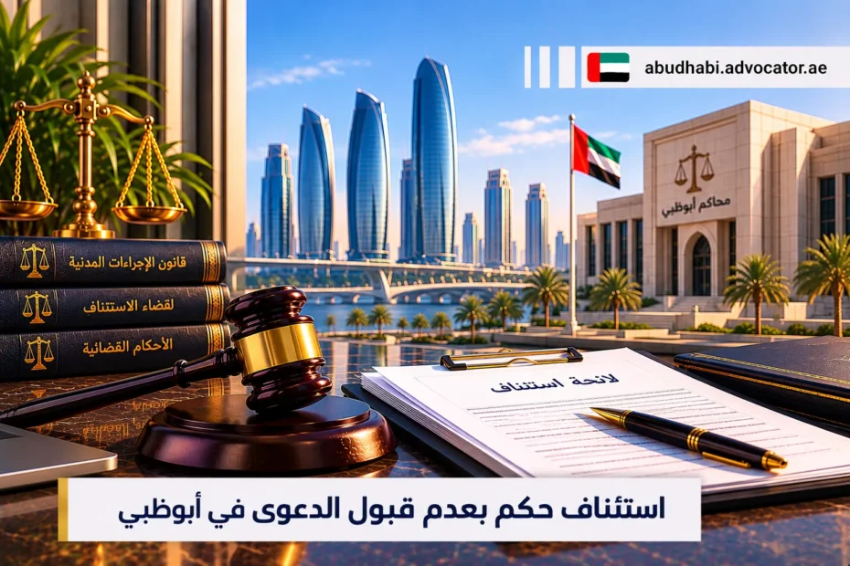 استئناف حكم بعدم قبول الدعوى في أبوظبي