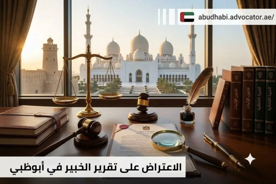 الاعتراض على تقرير الخبير في أبوظبي